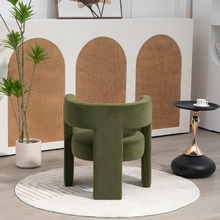 Pomaire 3 Legged Velvet Occasional Chair